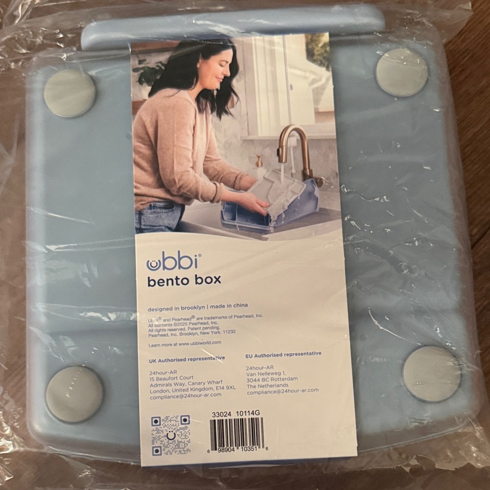 Ubbi Blue Bento Box Food Storage